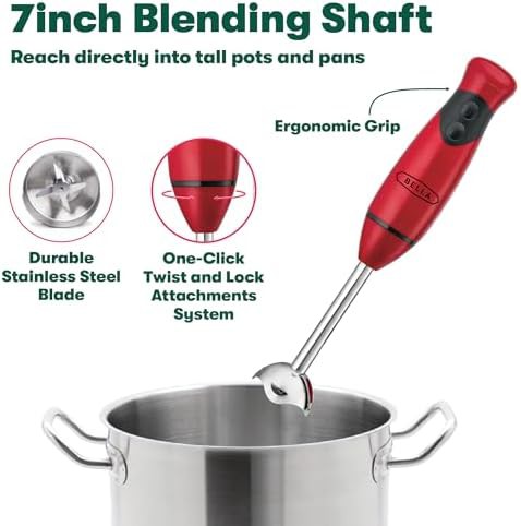 Red Two Speed Blender with Whisk — photo 3