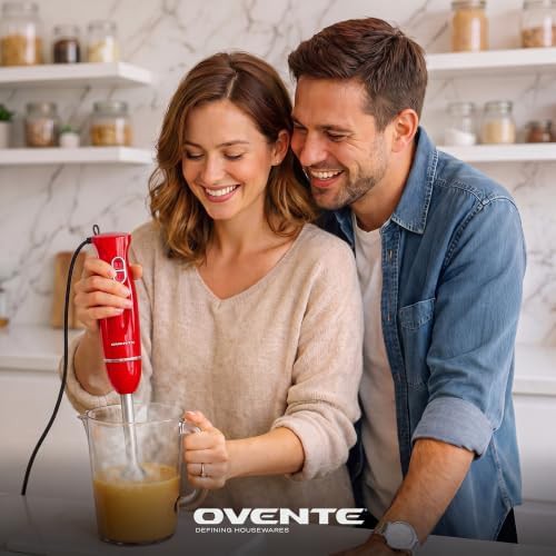 Red Electric Hand Blender Set with Beaker — photo 4