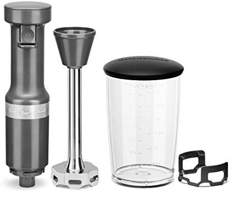 Charcoal grey variable speed corded immersion blender — photo 3
