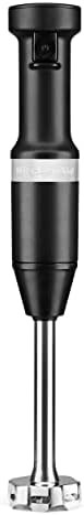 Matte black variable speed corded immersion blender