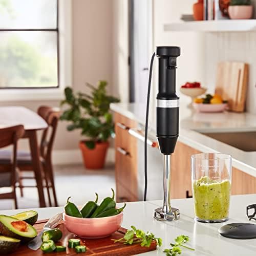Matte black variable speed corded immersion blender — photo 4