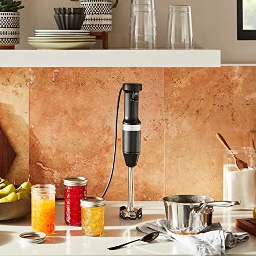 Matte black variable speed corded immersion blender — photo 5