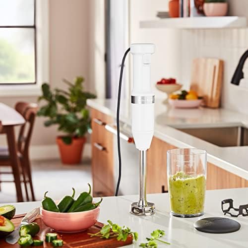 White variable speed corded immersion blender — photo 5