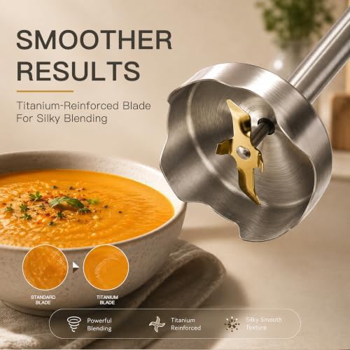High power titanium stick blender — photo 3