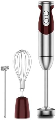 Red twelve speed immersion blender