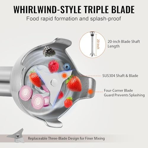 Constant speed 19.7 inch shaft commercial blender — photo 5