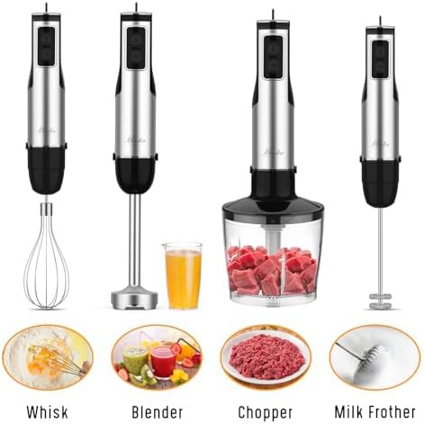 Mooka Family 1100W 12-Speed Black Stick Blender — photo 3