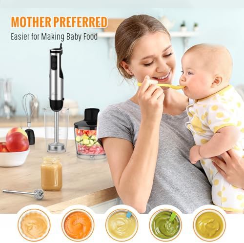 Mooka Family 1100W 12-Speed Black Stick Blender — photo 5