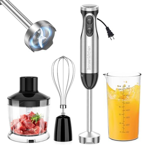 Twenty Speed Immersion Blender with Turbo Mode