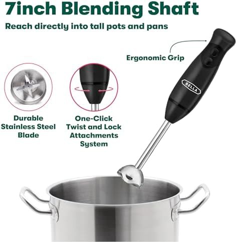 Black Two Speed Portable Hand Mixer with Whisk — photo 3