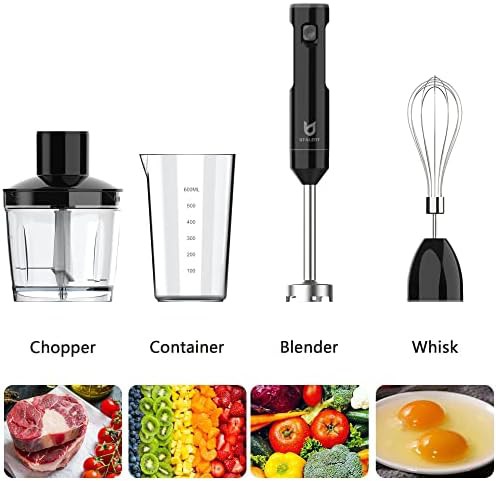 Cordless Hand Blender with Food Chopper Attachment — photo 3