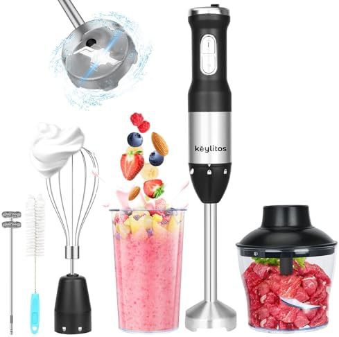 Black 5 in 1 stick blender with variable speed