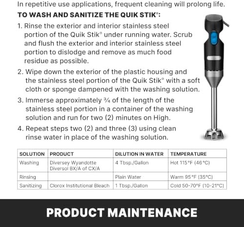 Commercial two speed quik stix immersion blender — photo 4