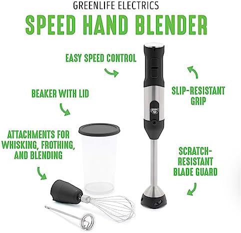 Black Multi Speed Corded Stick Blender — photo 3