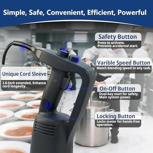 Vonci 750W 20 inch commercial stick blender — photo 3