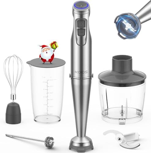 High power 1100W stick blender with lid