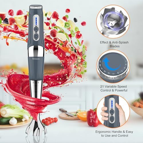 Grey cordless twenty one speed blender — photo 5