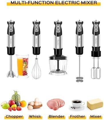Handheld 12 Speed 6-in-1 Immersion Blender Set — photo 4