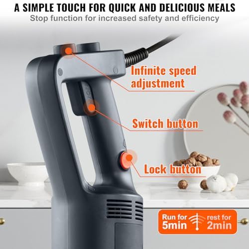 Commercial heavy duty immersion blender with 20 inch shaft — photo 4