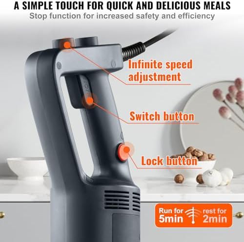 750w 12 inch stainless steel hand mixer — photo 4