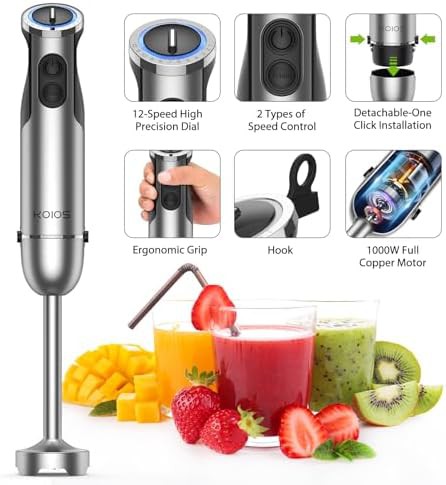 Entire stainless steel shaft hand blender — photo 3