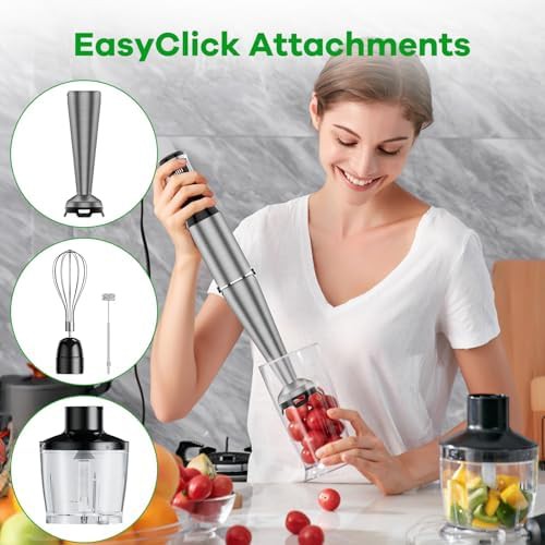 Turelar 1100W five in one corded immersion blender — photo 4