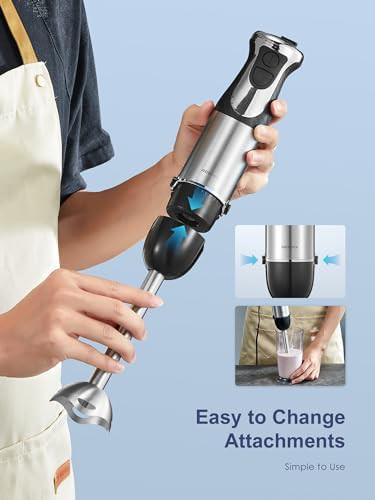 Black stick blender with copper motor — photo 3