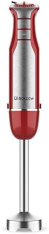Rose Red Six Speed Hand Blender with Turbo