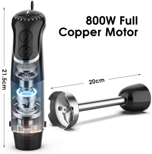 Stainless Steel Twelve Speed Emulsion Blender with Hook — photo 3