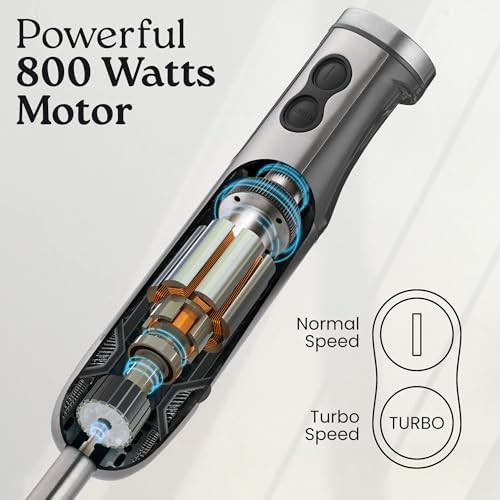 Twelve speed 800W gray four in one blender — photo 3