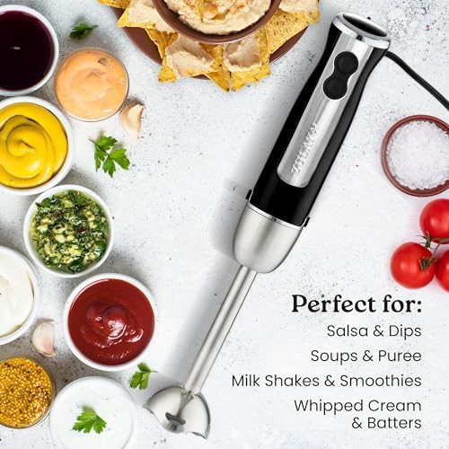 Turbo mode 800W black stainless stick blender — photo 5