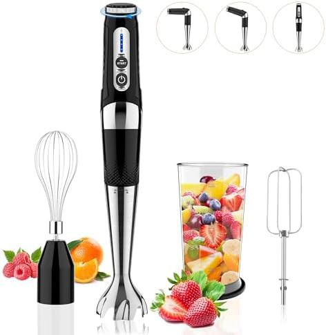 Black cordless three in one immersion blender