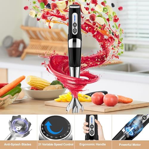 Black cordless three in one immersion blender — photo 5