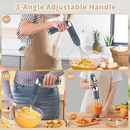 Grey cordless four in one immersion blender — photo 3