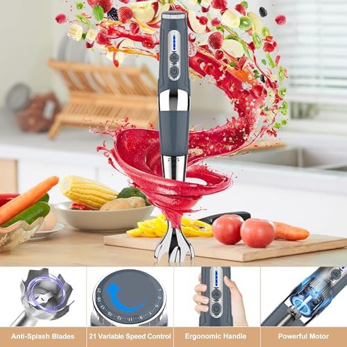 Grey cordless four in one immersion blender — photo 5