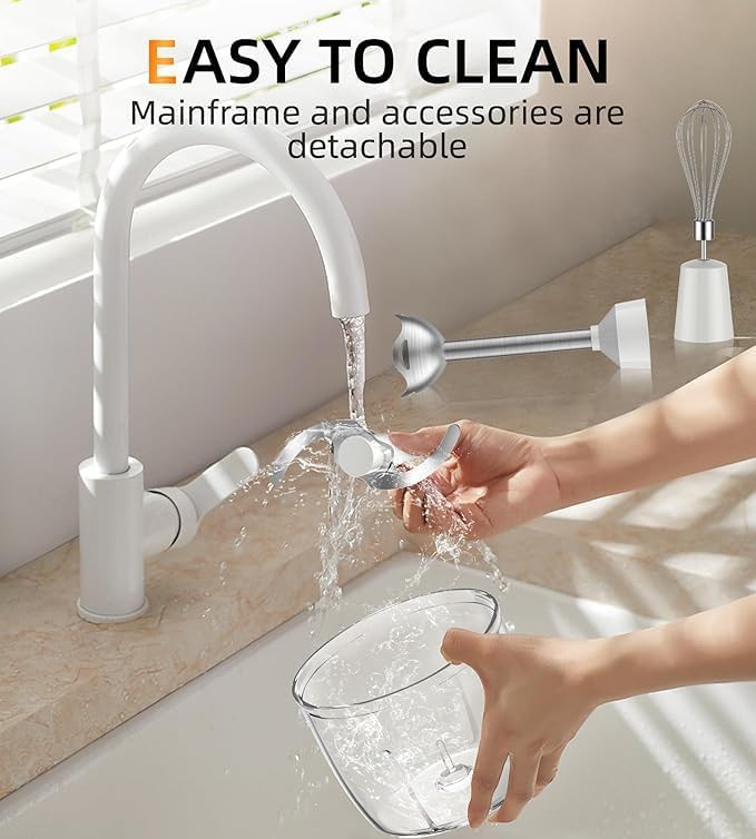 Ecunafix 5-in-1 Hand Blender With Titanium Blades — photo 5