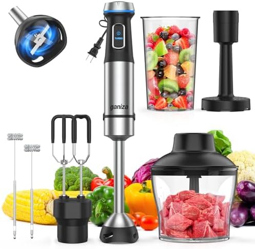 Ganiza 1100W 6 in 1 corded blender