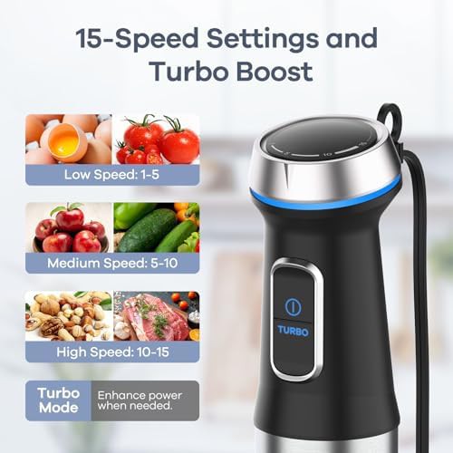 Ganiza 1100W 6 in 1 corded blender — photo 4
