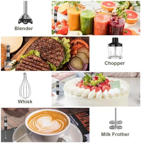 CEUKOZ 1100W 5 in 1 immersion blender with attachments — photo 2