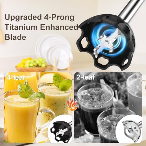 CEUKOZ 1100W 5 in 1 immersion blender with attachments — photo 4