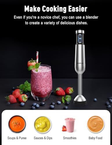 Powerful corded immersion blender with 25 speeds — photo 4