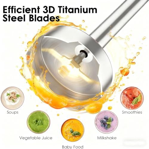 Twelve Speed Hand Blender with Titanium Alloy Blades — photo 3