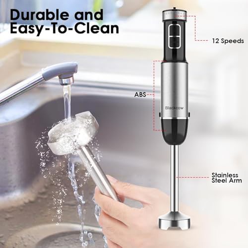 Twelve Speed Hand Blender with Titanium Alloy Blades — photo 5