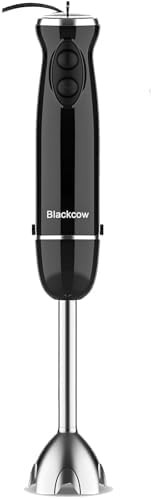 Quiet Black Twelve Speed Stick Blender 500W
