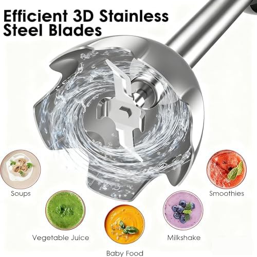 Quiet Black Twelve Speed Stick Blender 500W — photo 3