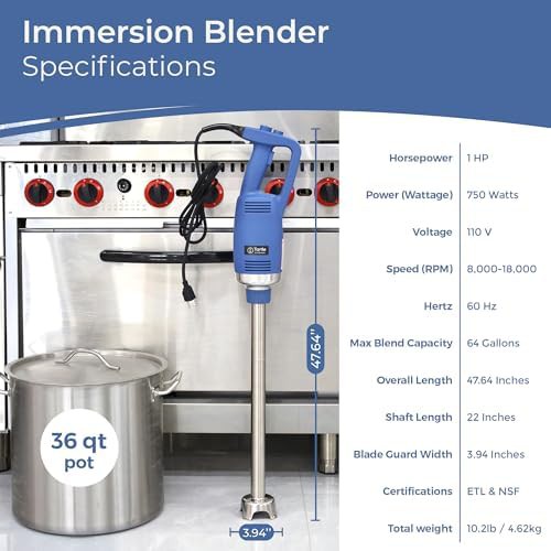 Heavy Duty Commercial Blender with 22 Inch Shaft — photo 3