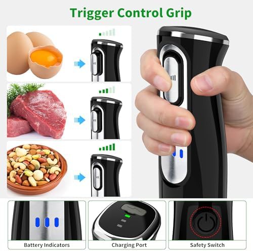 Toogoer Cordless 4-in-1 Stainless Steel Hand Blender — photo 4