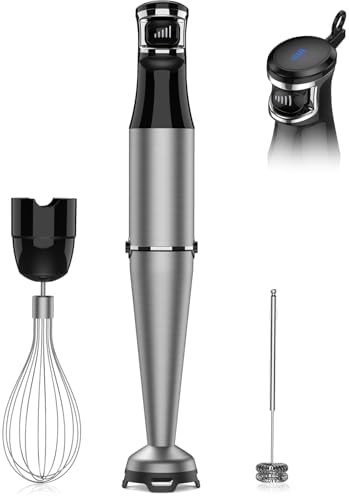 Immersion Blender Handheld 3-in-1 Hand Blender Set 1100W Heavy Duty