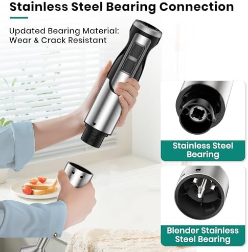 Silver High Power Four in One Hand Blender — photo 3