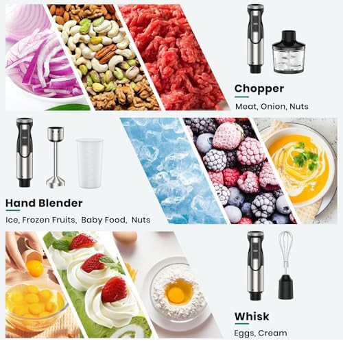 Silver High Power Four in One Hand Blender — photo 5